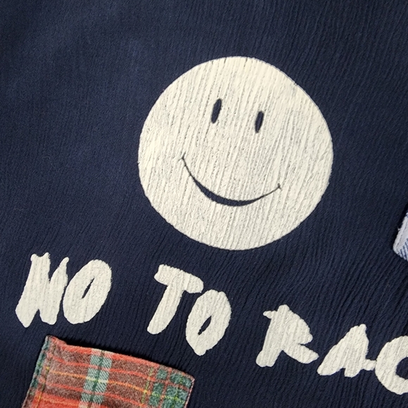 "No To Racism" Long Sleeve Tunic Top - Picture 7 of 8